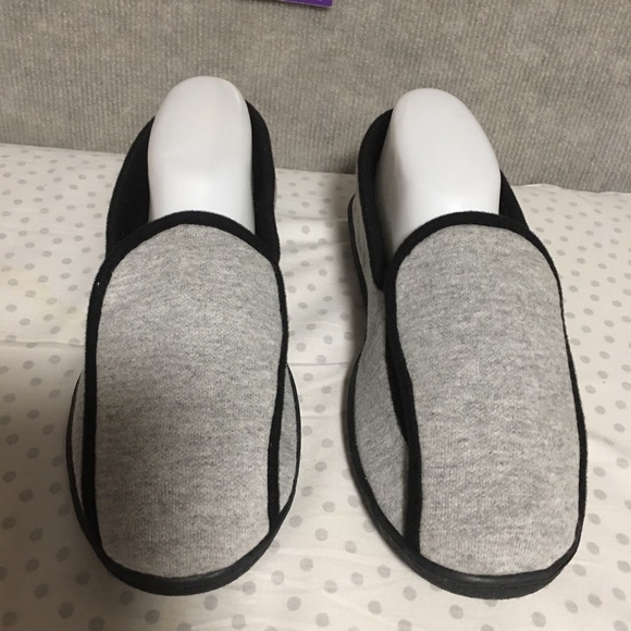 ADJUST TO ME Slippers like walking on air Hook & loop closure gray black… - Picture 3 of 9